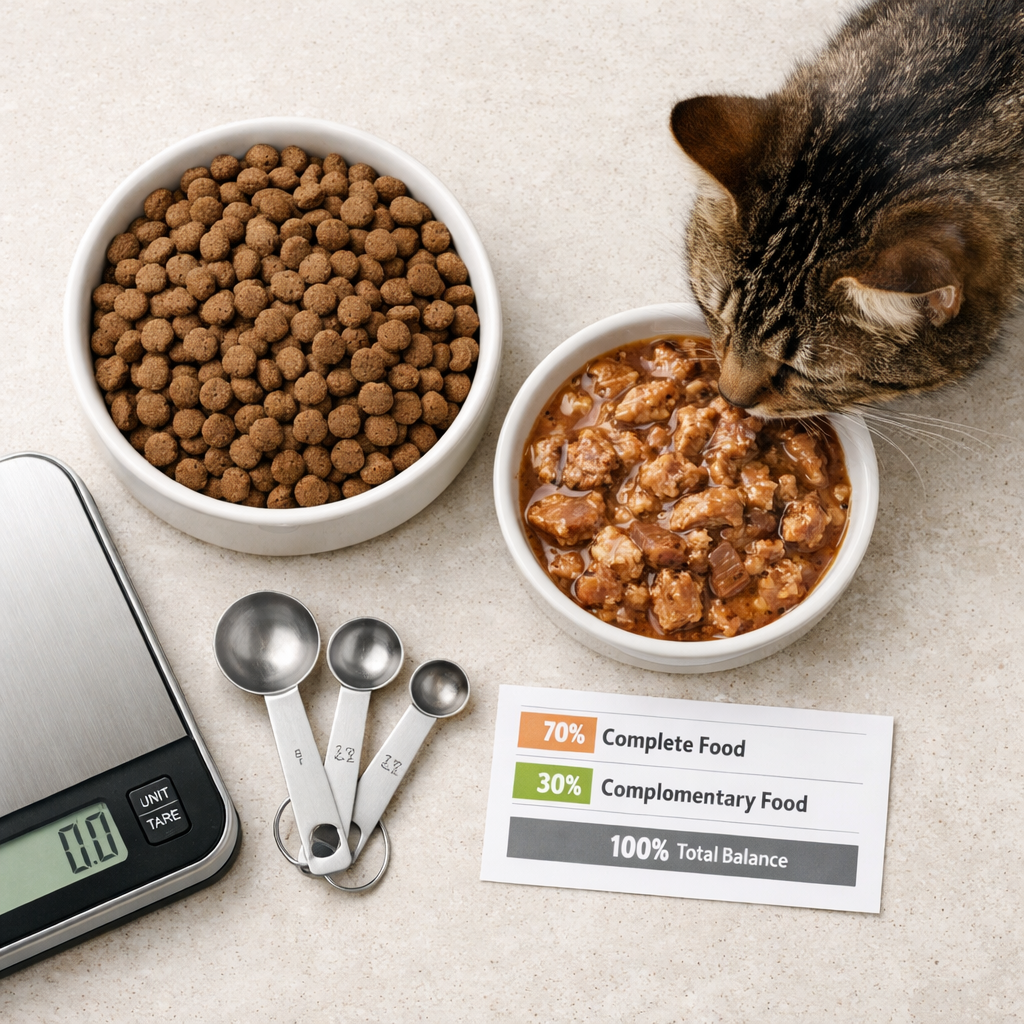 Complementary Cat Food vs Complete: Smart Feeding Ratios and Tips