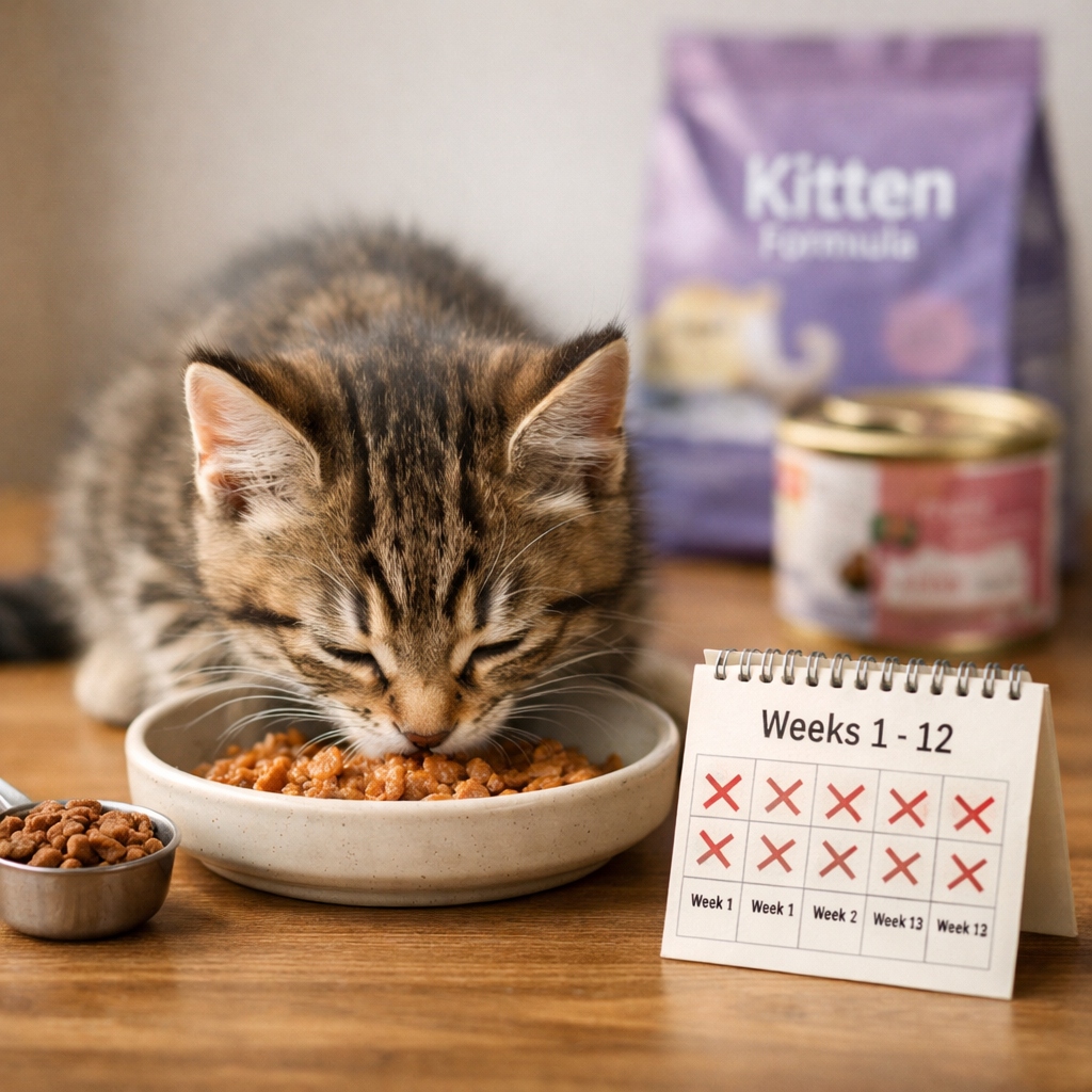 First 12 Weeks: Best Kitten Foods for Crucial Growth Window