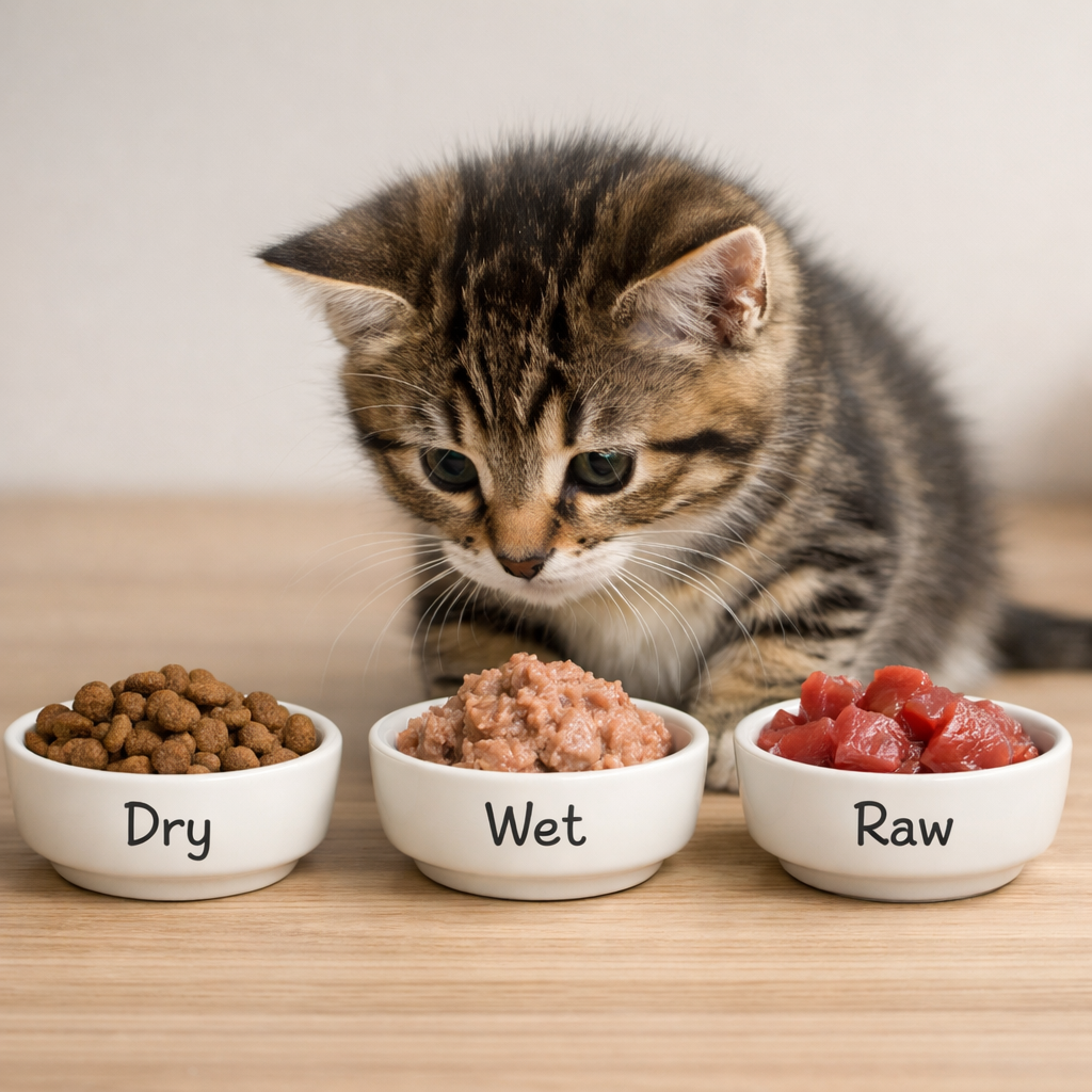High-Protein Kitten Food Showdown: Dry vs Wet vs Raw