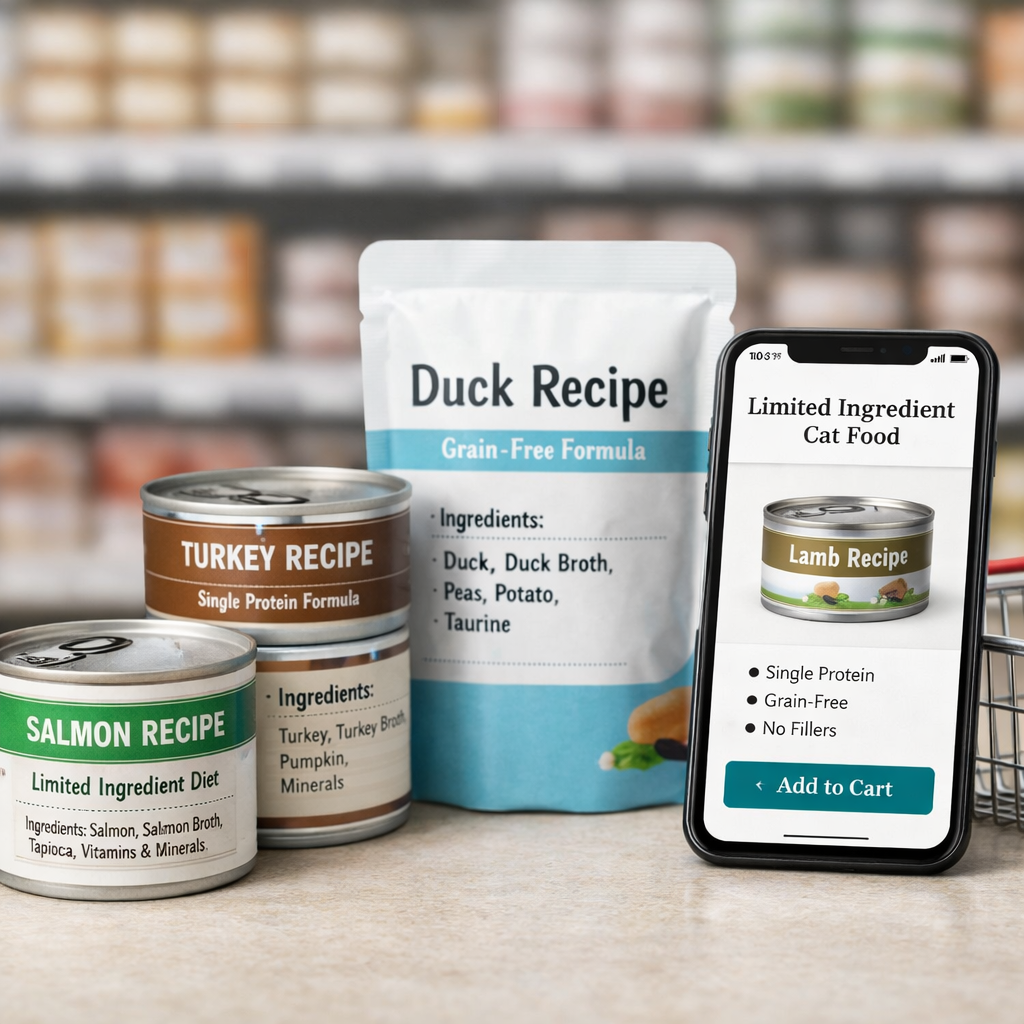 How to Buy Limited Ingredient Wet Cat Food Online and In-Store