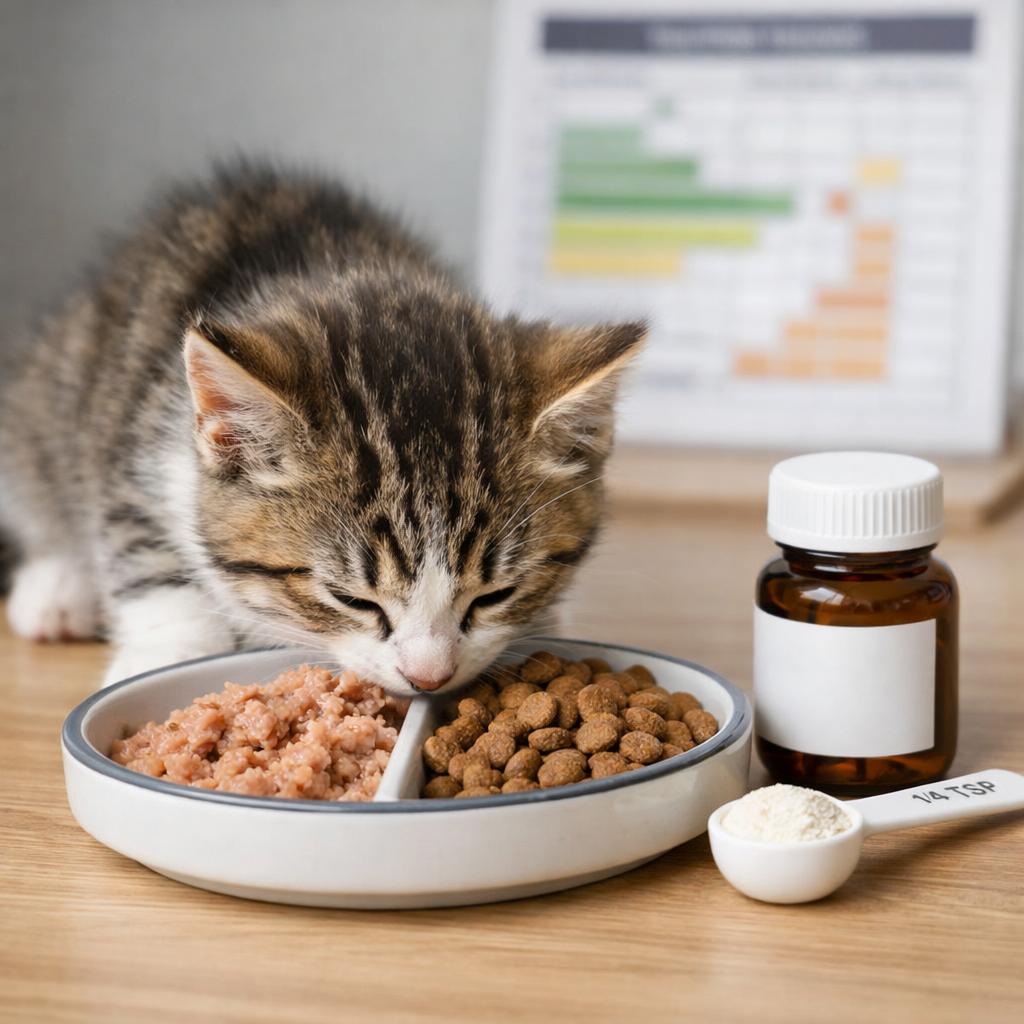 Kitten Nutrition Guide 2026: Evidence-Based Requirements and Safe Supplements