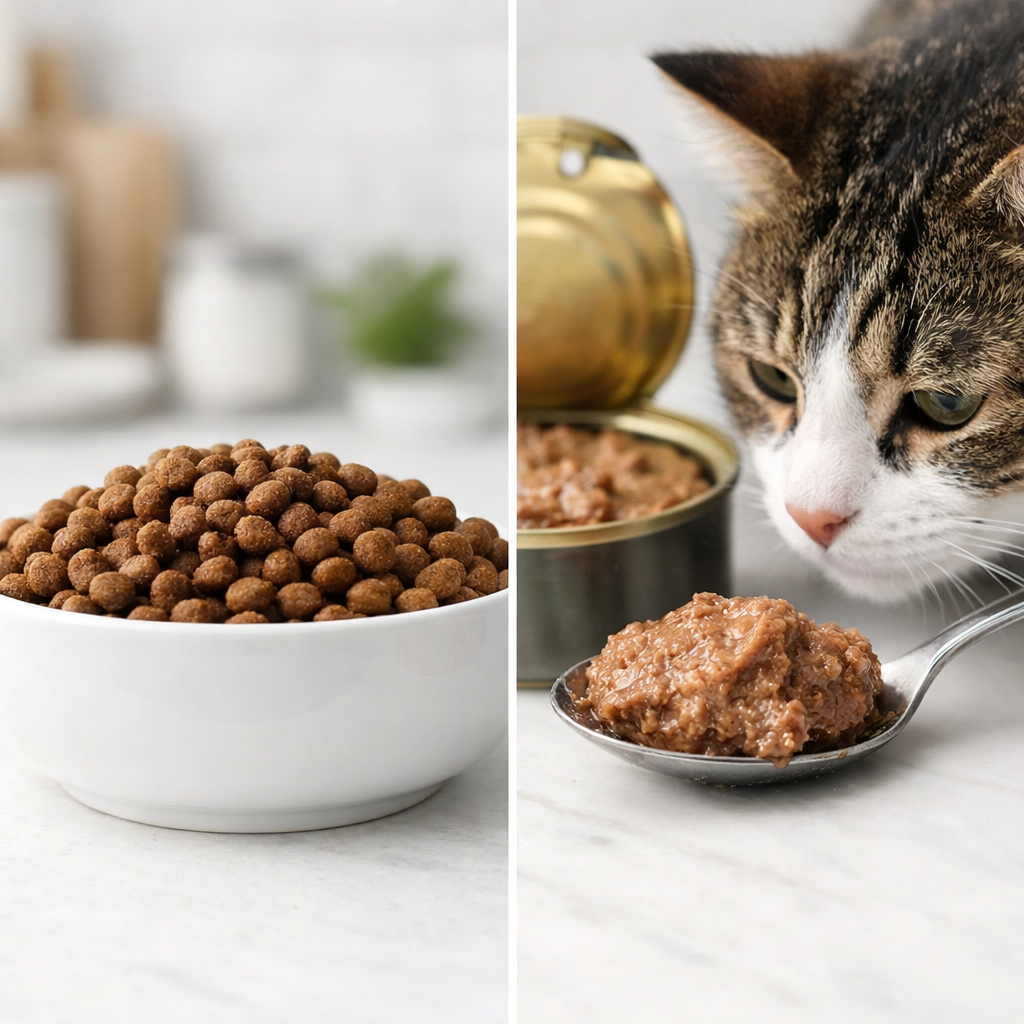 Low-Odor Dry vs. Wet Cat Food: Which Smells Less?