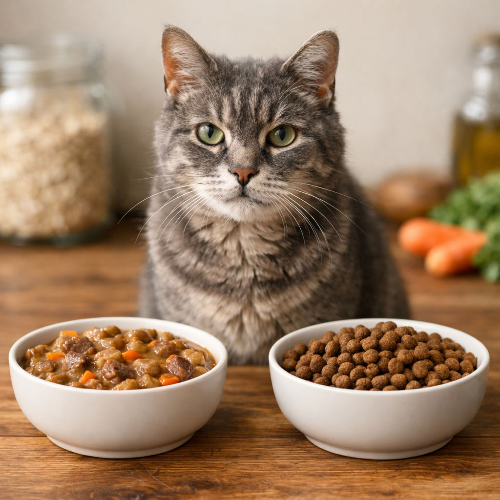 Senior Cat Diet Comparison: Wet vs Dry Natural Food Benefits