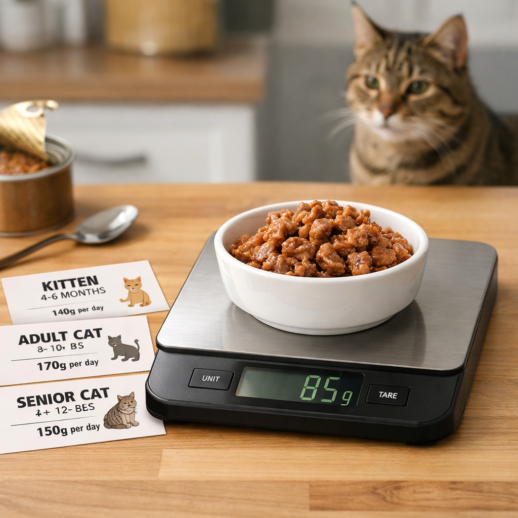 Wet Cat Food Feeding Guidelines: Exact Portions By Age And Weight